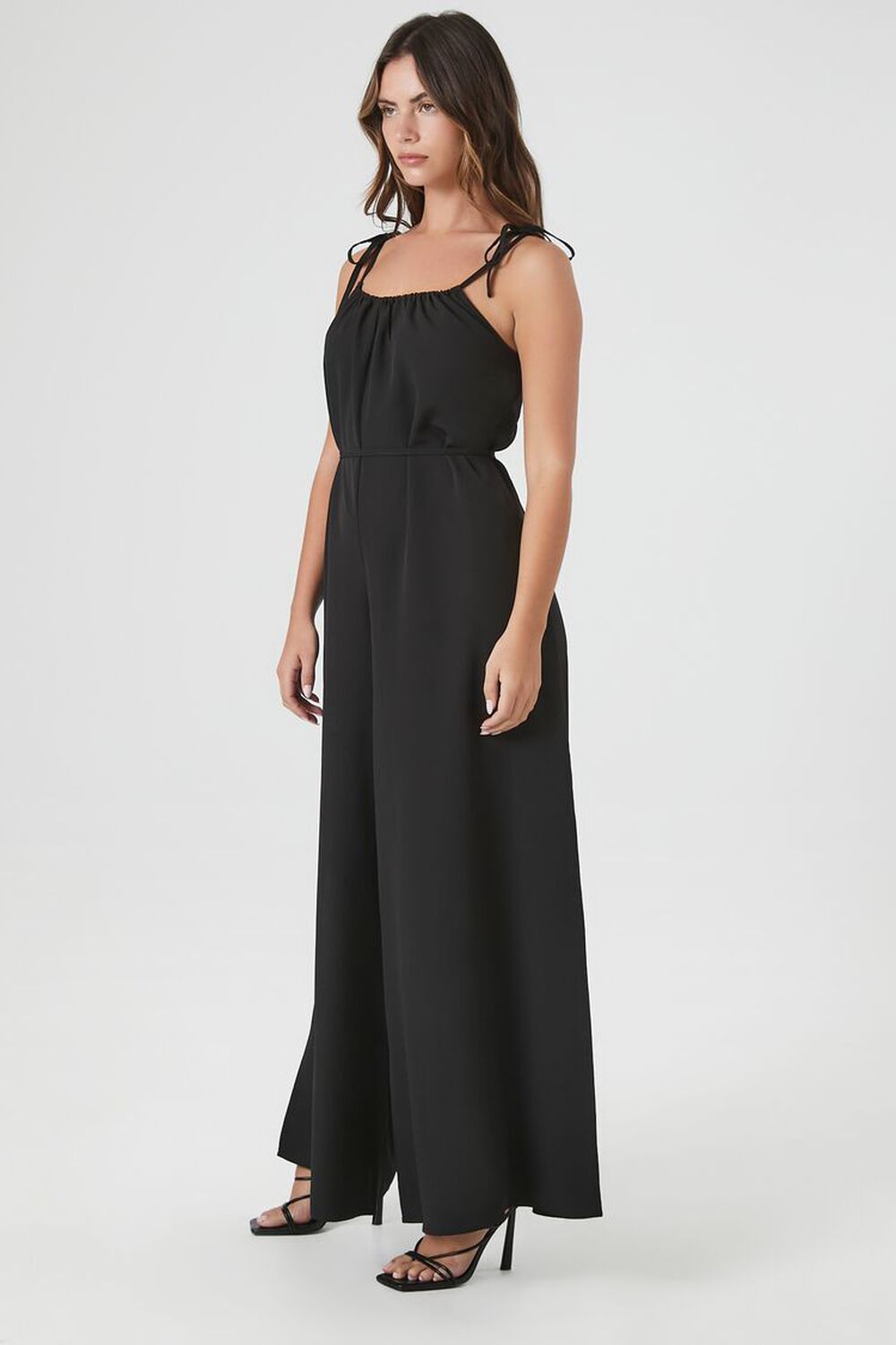 Tie-Strap Wide-Leg Jumpsuit